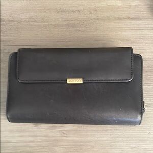 YOU MAKE AN OFFER$ Closet Clearance Buxton Black Leather Wallet with Gold Detail